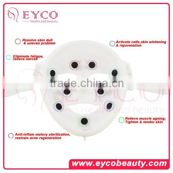 EYCO Beauty 3D Vibration Photon LED Facial Maskanti Acne Treatment at Home Red and Blue Light Therapy for Skin photo-3