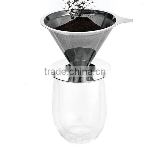 Stainless Steel Filter Reusable Washable for Cold Brewed Coffee Iced Tea photo-4