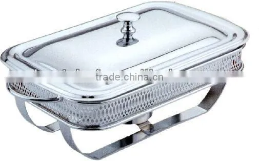 Rect Food Warmers With Chorme Net Stand