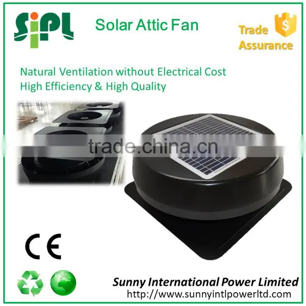 Malaysia Hot Sale Solar Powered Roof Top Ventilation Fan for Home Ventilation photo-3