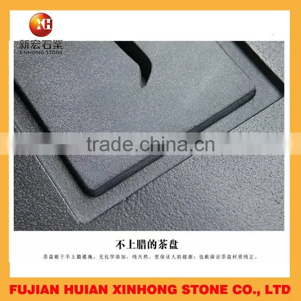 Stone Craft Gongfu Tea Trays With Word Carving photo-3