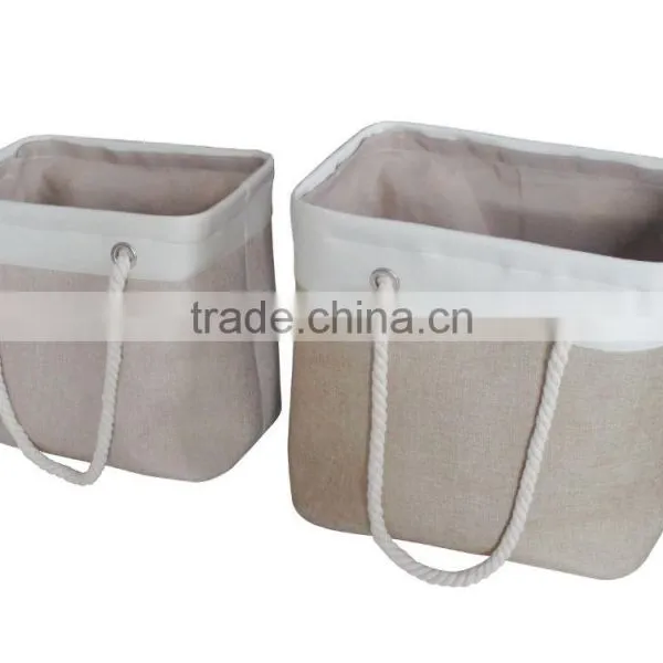 Store More Folding Square Shape Clothes Storage Bin Laundry Hamper photo-2