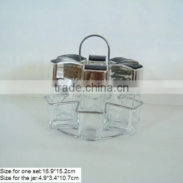 150ml Clear Glass Spice Jar With Plastic Rack photo-4