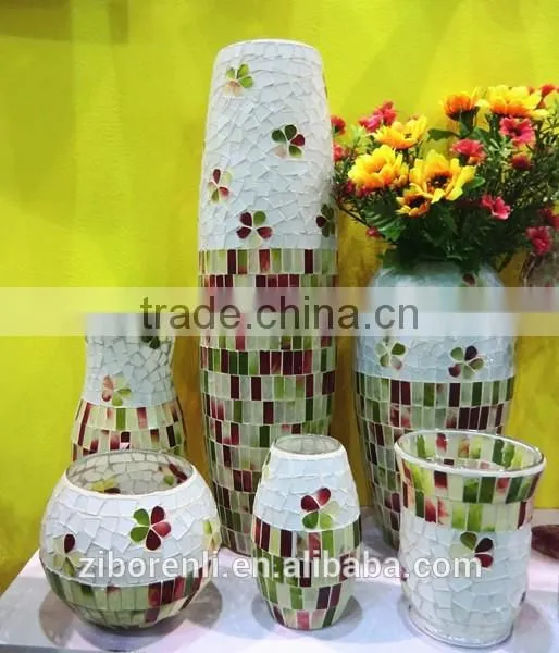 Fresh Exquisite Mosaic Cheap Antique Style Vase photo-2