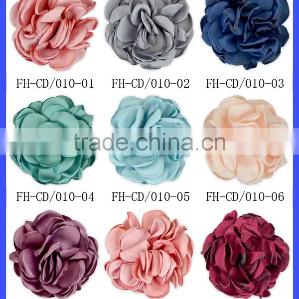 Wholesale Satin Ribbon Flowers Artificial Light Blue Flower Rose Flowers Artificial Cheap Price photo-6