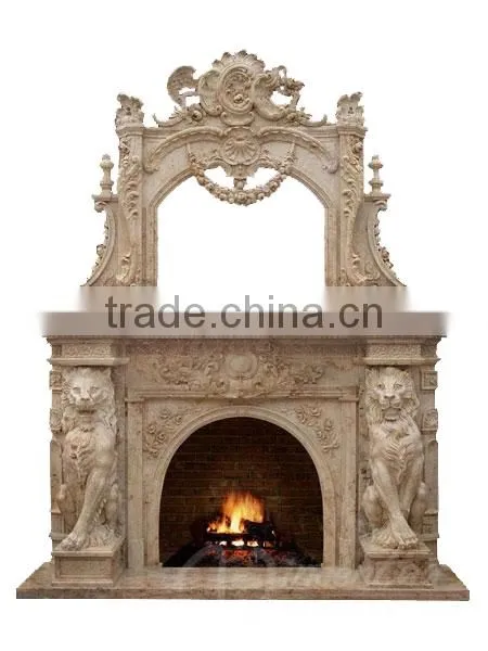 New Design Lion Head Fireplace Mantel for Wholesales photo-2