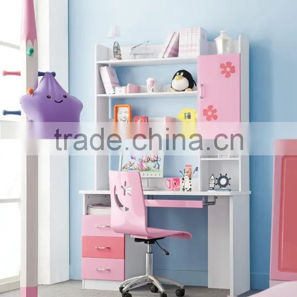 RD105 Love Twins Girl Pink Princess Bedroom Set 2016 New Children Kids Colofurl Cartoon Furniture on Sale in Stock photo-3