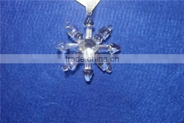 Clear Acrylic Snowflake Hanging Ornament Supplier for 2015 photo-3