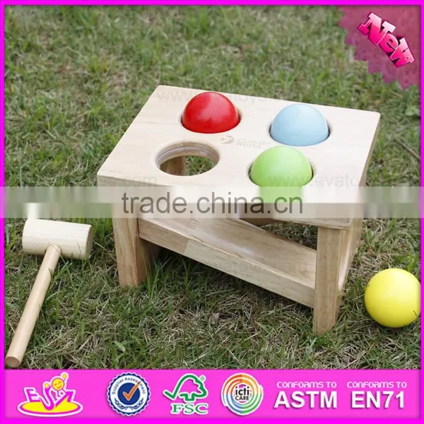 2017 New Design Baby Wooden Pounding Toy, Wholesale Kids Wooden Pounding Toy, Educational Children Wooden Pounding Toy W11G028 photo-3