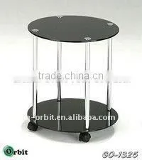 Small Round Size Metal Legs for Round Modern Glass Coffee Table photo-2