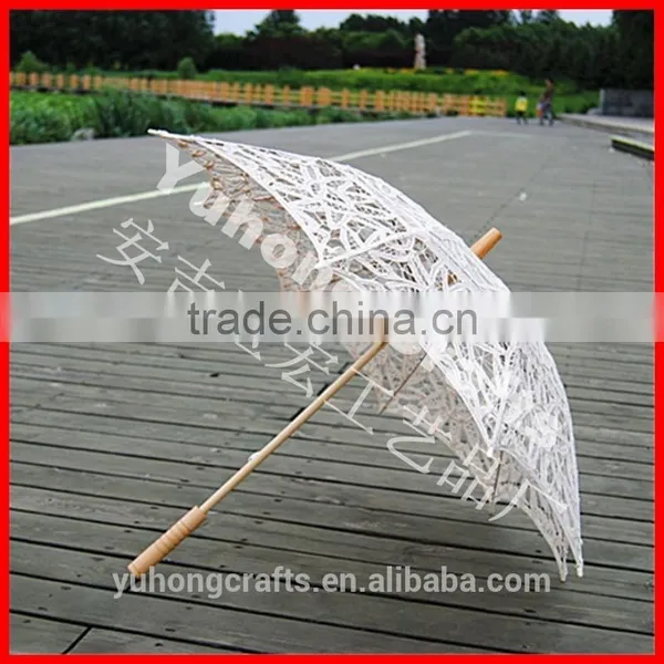 100% Cotton Made Lace Parasol for Promotion photo-2