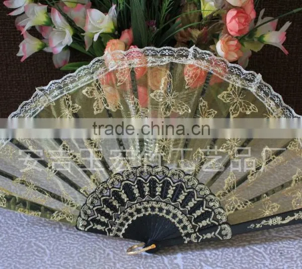 Spanish Style Lace Plastic Hand Fan photo-5