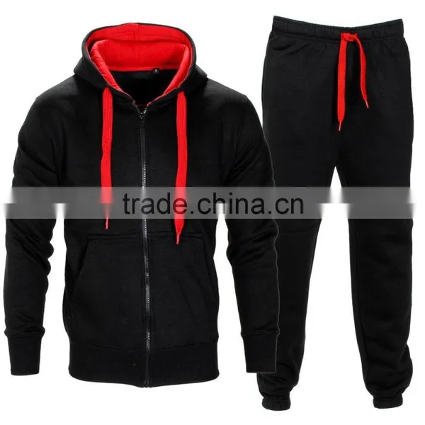 MENS Full Zip Brushed Warm Fleece Tracksuit Mens ,men's Sports Fleece Tracksuit photo-3