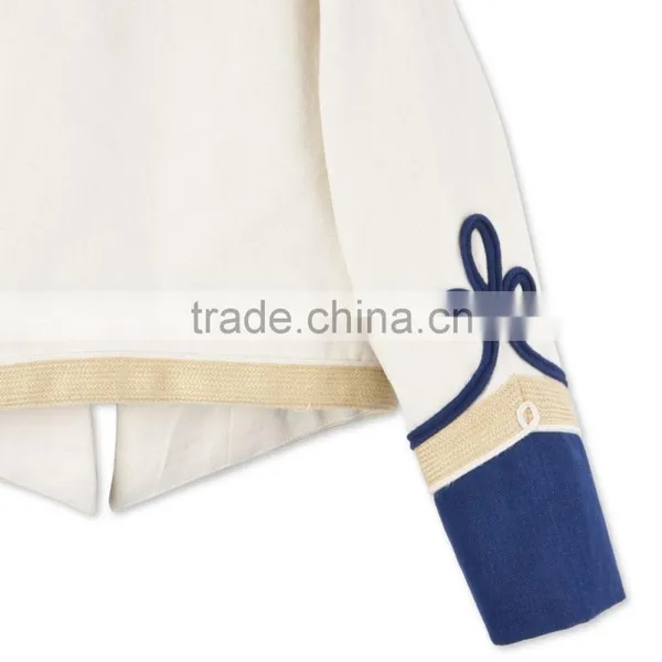 White Tone Embroidery Military Style Kids Army Jackets Kids Garments Children's Wear HSc5177 photo-5