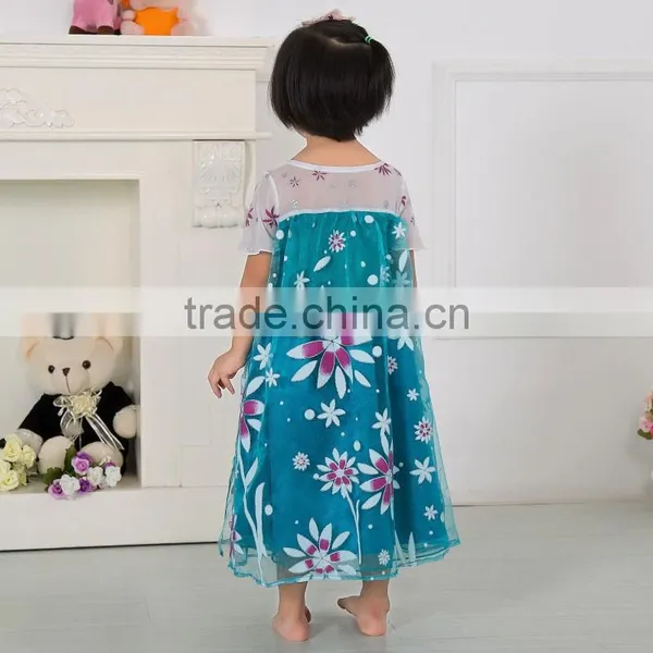 Frozen Fever Dress Frozen Girl Dress Latest Hot Sale Gambar Sex Frozen Elsa Dress photo-5