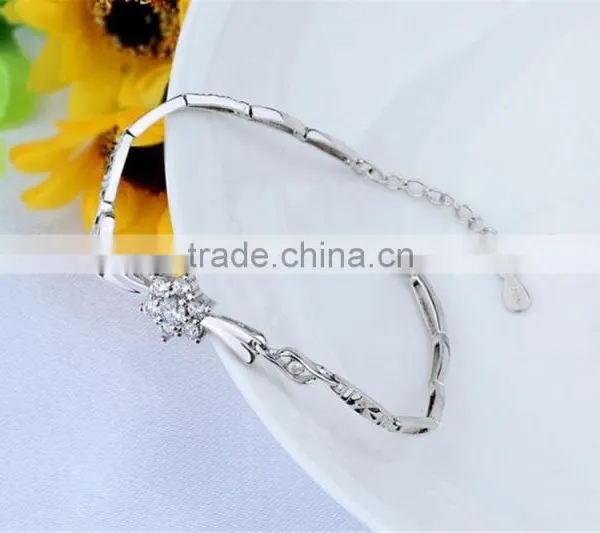 925 Sterling Silver New Design Fashion Snowflake Bracelet photo-2