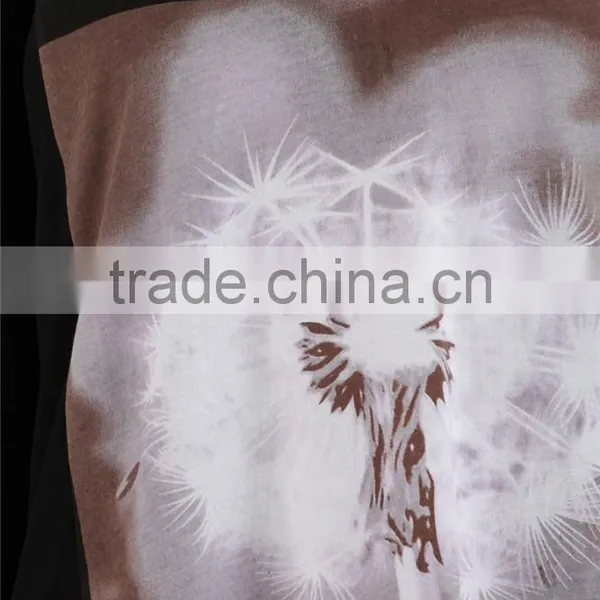 Latest Ladies Crew Neck T-shirt Girls T-shirt With Chest Print photo-4