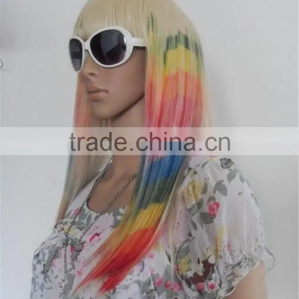 Fascinating Charming Halloween Synthetic Women Cosplay Party Long Straight Wig Full Hair Wigs photo-2