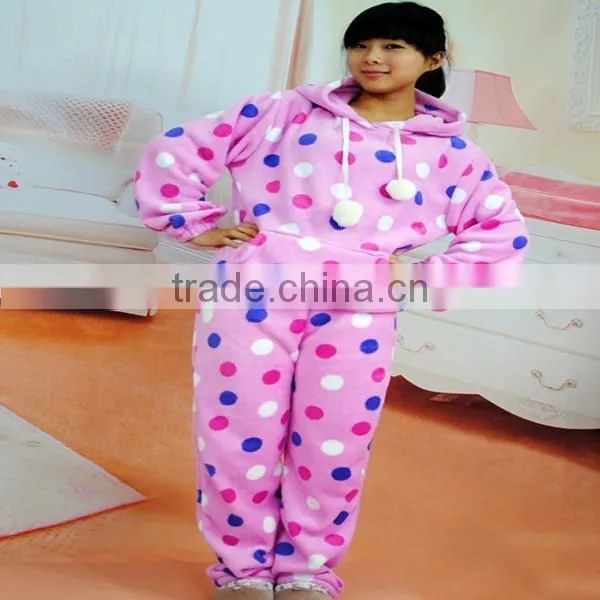 100% Polyester Printed Coral Fleece Girl's Pajamas/ Sleepwear / Dressing Gow photo-3