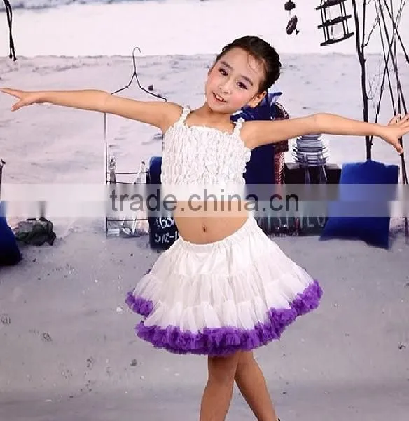 2014 Spring New Sweet Charming Baby Kids Girls Fluffy Dance Wear Pettiskirts Cute Chiffon Tutu Princess Skirts photo-2