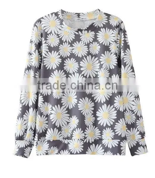 Runwaylover EY2353B New Design 2017 Ladies Fashion Printed Hoodies photo-4