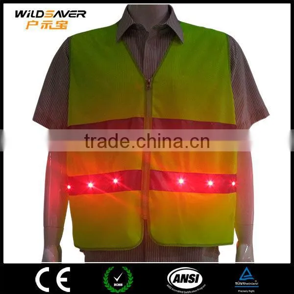 Cheap Good Quanlity Led Potable Reflective Safety Custom hi Vis Vest photo-3