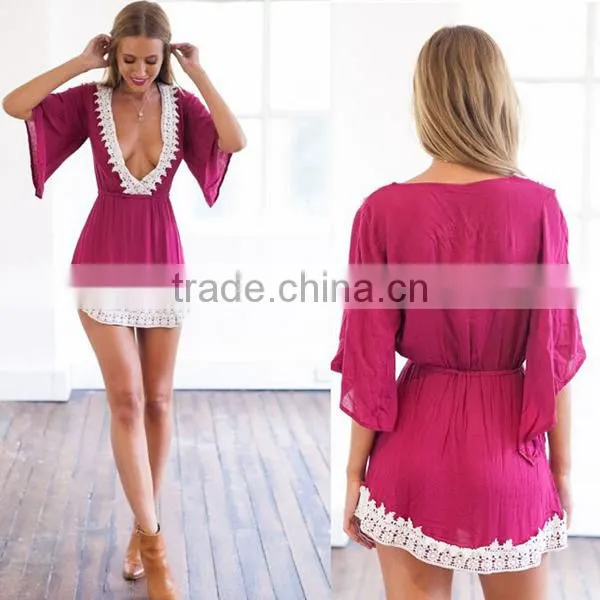 Cheaper and Sexy Chiffon & Cotton Dress photo-2