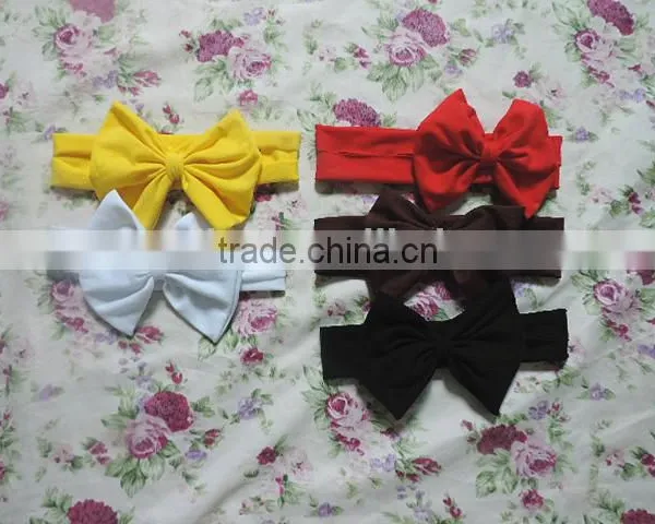 New Designs Baby Hair Bands Boutique Handmade Children Accessories Beautiful Girls Headbands Flower Baby Girls Elastic Headbands photo-2