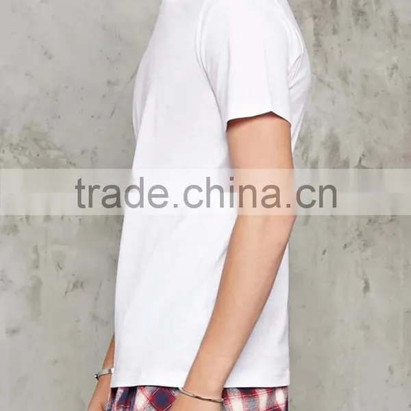 2017 Guangzhou Shandao OEM Summer 180g 60% Cotton 40% Polyester O-Neck Short Sleeve Slim Fit Men's T Shirts photo-3