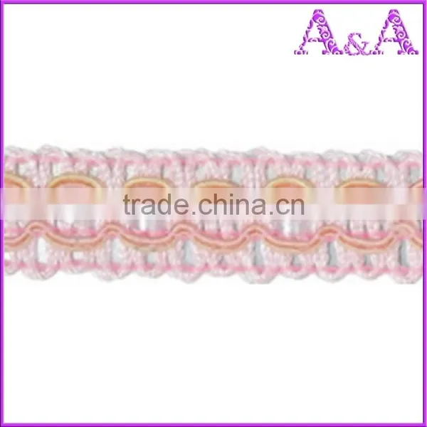 CB2696 Wholesale Candy Color Flower Designs Mesh Embroidery Lace Decoration Chemical Lace Trim for Dresses photo-6