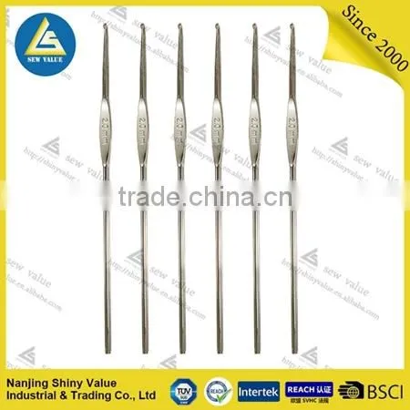 Customized Package Single Head Nickel-plated Steel Crochet Hook photo-4