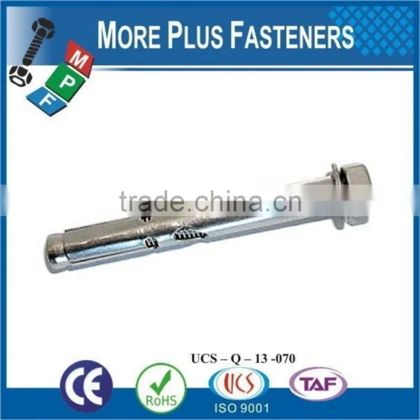 Made In Taiwan Heavy Load Bronze Finished Green Plated Stainless Steel Sleeve Anchor Wedge Bolt photo-6