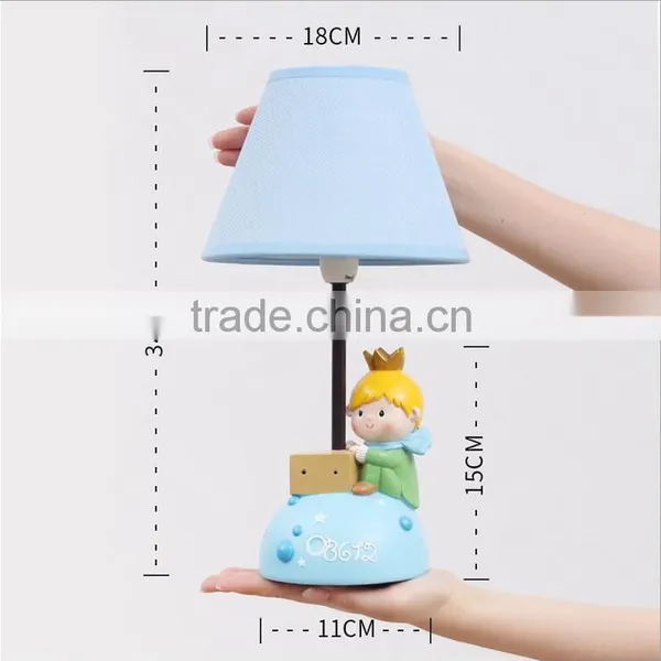 Creative Cartoon Children Reading Prince Shaped Resin Led Table Lamp photo-2