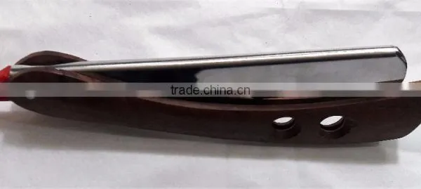 CUT THROAT SHAVETTE STRAIGHT SHAVING RAZOR WOODEN HANDLE photo-5