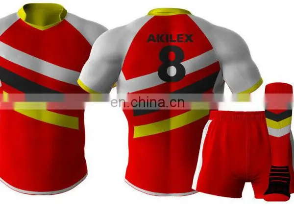 2016 Custom Design Sublimation Rugby Jersey With Socks photo-3