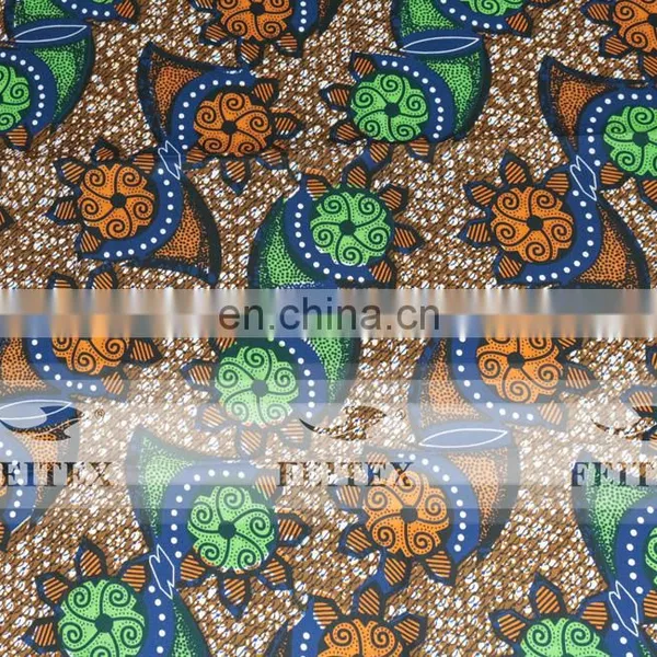 Hot Selling Hollandais Wax African Real Wax in Woven Fabric Factory Price FEITEX