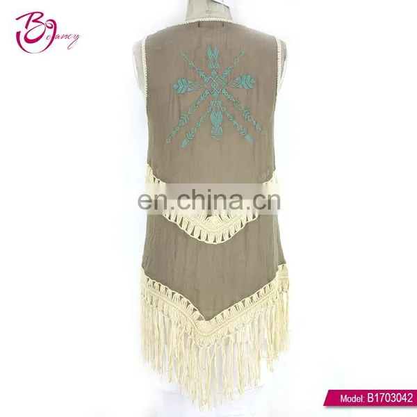 Tassel Hand Crochet Sleeveless New Summer Casual Woman Top photo-2