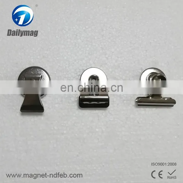 1.5 Inch Large Magnetic Bulldog Clip, Office/Refrigerator Ferrite Magnet (24 Pack) photo-5