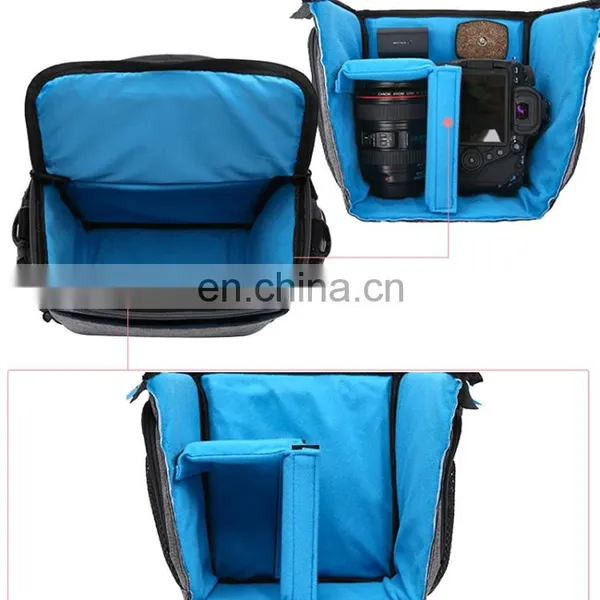 Drop Shipping Waterproof Nylon Surface Material Outdoor Sports Sling Shoulder Bag for DSLR Cameras, photo-2