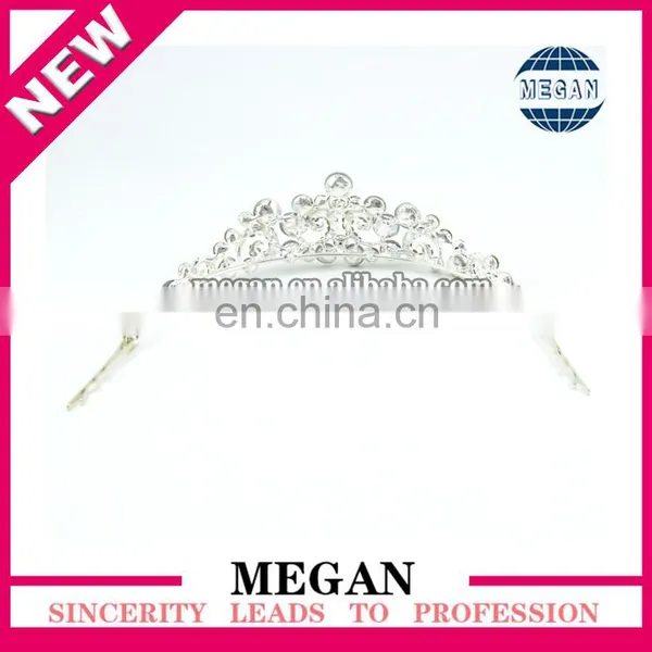 Wholesale Princess Design Hair Accessories Luxury Rhinestone Bridal Crown Wedding Tiara photo-3