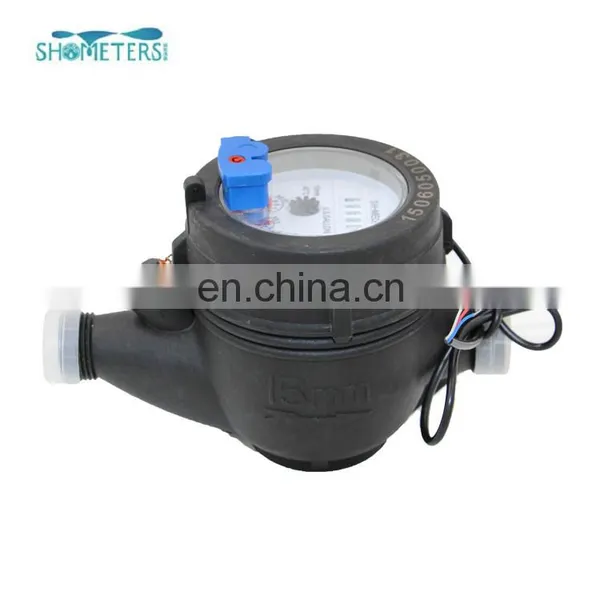 Multi Jet Dry Dial Plastic 5 Wheels Water Meter Pulse Sensor Made in China photo-5