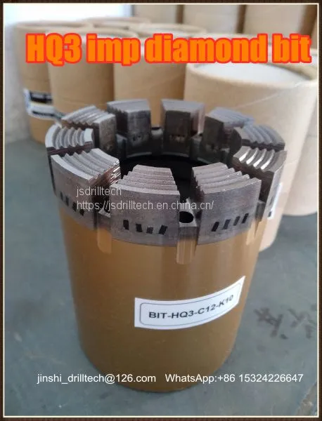 HQ HQ3 Impregnated Diamond Core Drill Bits, Exploration Drilling Bit, Rock Coring, Geotechnical Drilling Bits photo-4