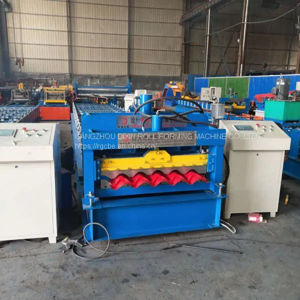 Kenya Hot Design 660mm Color Steel Glazed Tile Roll Forming Machine photo-3
