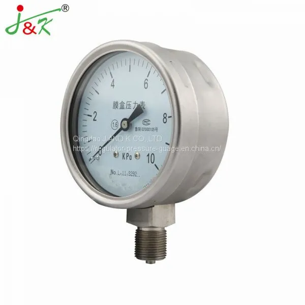Stainless Steel Capsule Manometer Pressure Gauge With High Quality! photo-4