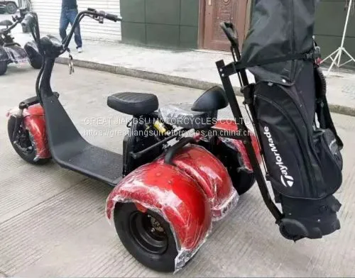 Electric Fat Tire E-Mod 2000W 60V 20AH 3 Wheel Mobility Scooter Trike W/Off Road Tires Like CityCoco Bike photo-2
