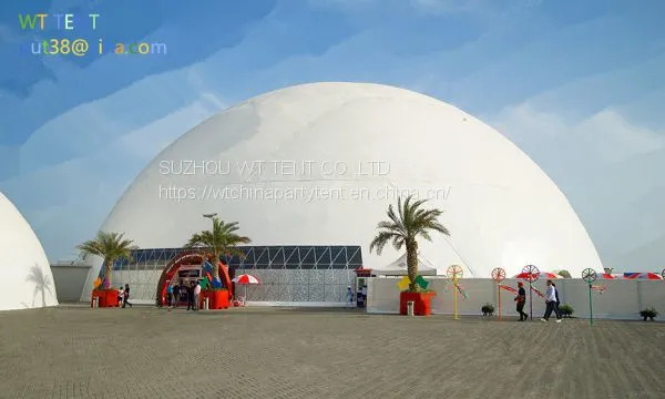 Customized 55m Diameter Outdoor Geodesic Dome Tent Used for Exhibition,festival,wedding,party,event
