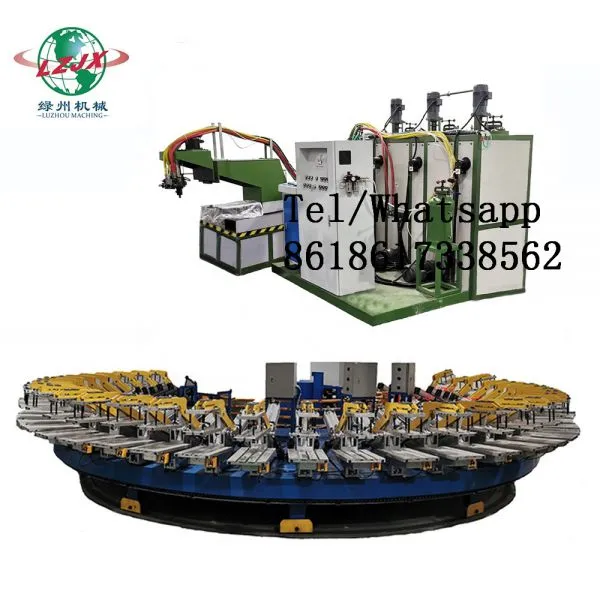 Automatic pu Shoe Sole Making Machine Footwear Pouring Production Line photo-3