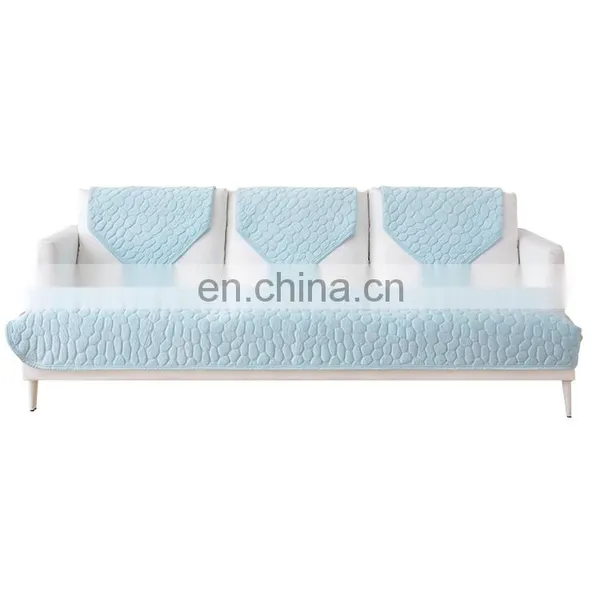 Wholesale 100% Polyester Couch Slip Cover Cobblestone Pattern Cool Feeling Sofa Couch Protection Sofa Cover photo-3