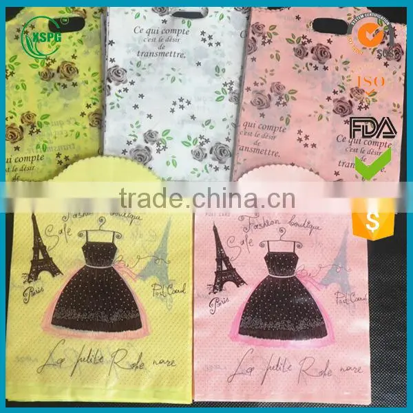 Customized Printing Handle Die Cut Plastic pe Shopping Bag photo-2