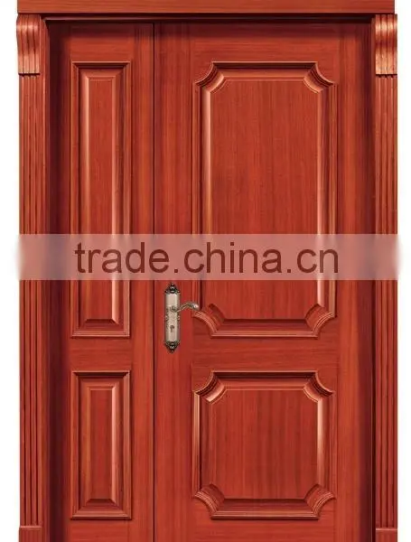 Best Double Open Solid Wood Door Design photo-4